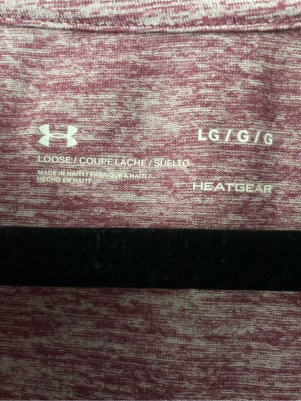 Under Armour Women’s Long-Sleeve Heathered Maroon Performance Tee - Picture 4 of 4